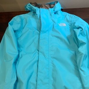 Girls Small North Face Rain Jacket w/hood